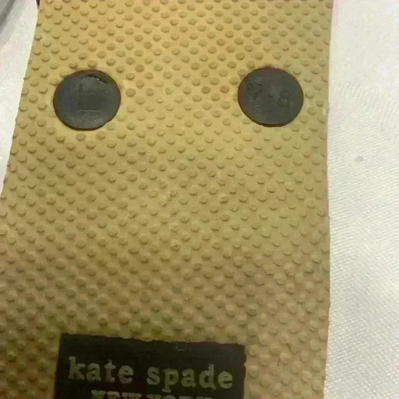 Kate, spade, modern, black and gold, cheetah, leopard animal, print flip, flops - Picture 6 of 7